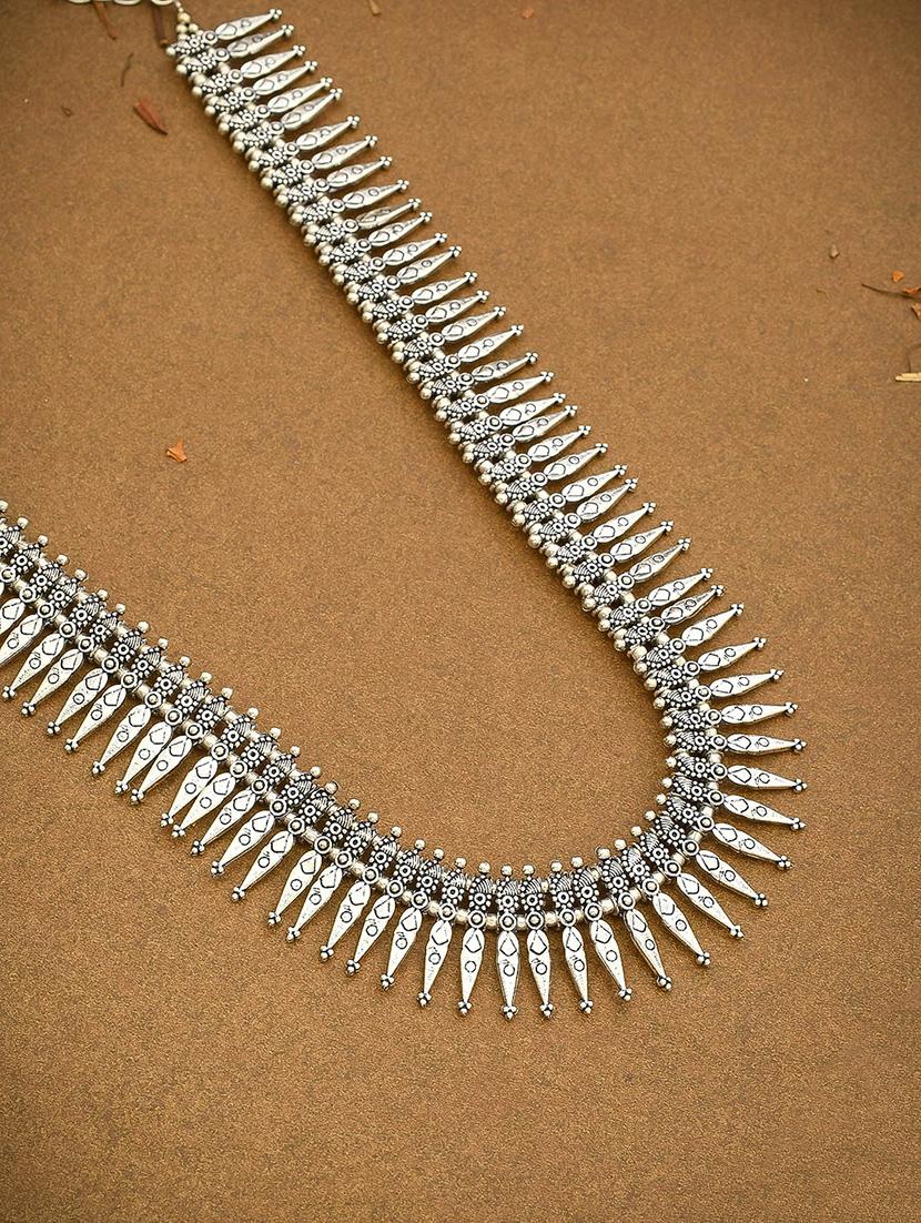 silver brass statement necklace - 17425783 - Zoom Image - 1