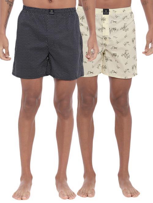 set of 2 multi colored printed boxer - 17425892 - Standard Image - 1