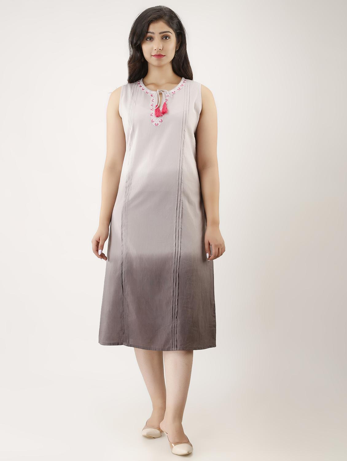 ombre a-line kurta - 17425912 - Zoom Image - 1