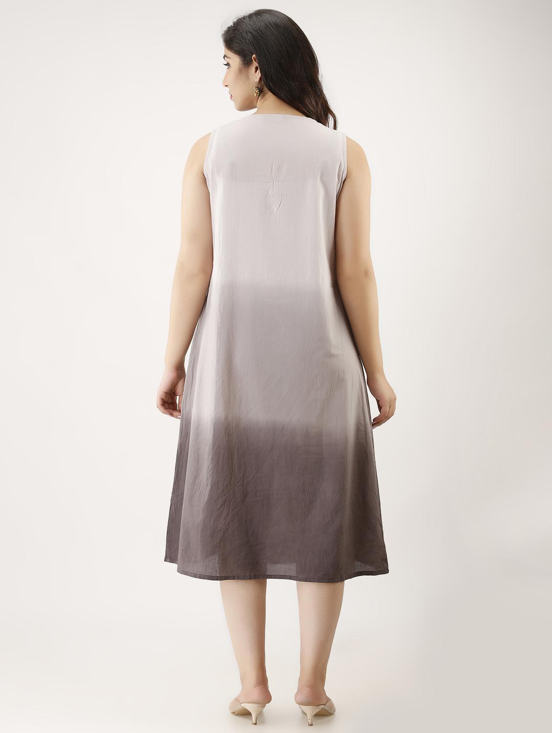 ombre a-line kurta - 17425912 - Zoom Image - 3