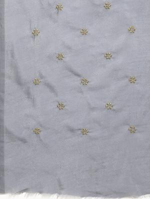 solid embroidered saree with blouse - 17425968 - Standard Image - 4