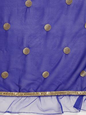 ruffle embroidered saree with blouse - 17425993 - Standard Image - 5