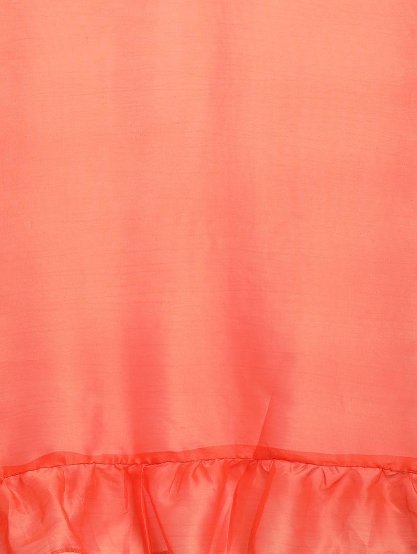 ruffle fusion saree with blouse - 17426002 - Zoom Image - 4