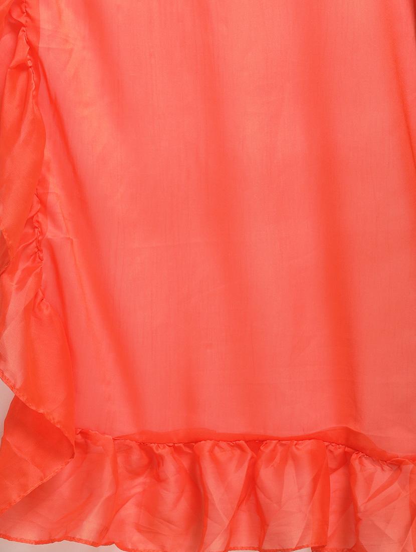 ruffle fusion saree with blouse - 17426002 - Zoom Image - 5