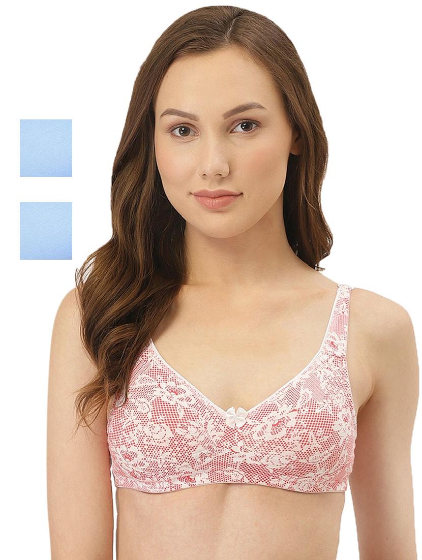 set of 3 bow patch bra - 17426017 - Zoom Image - 1