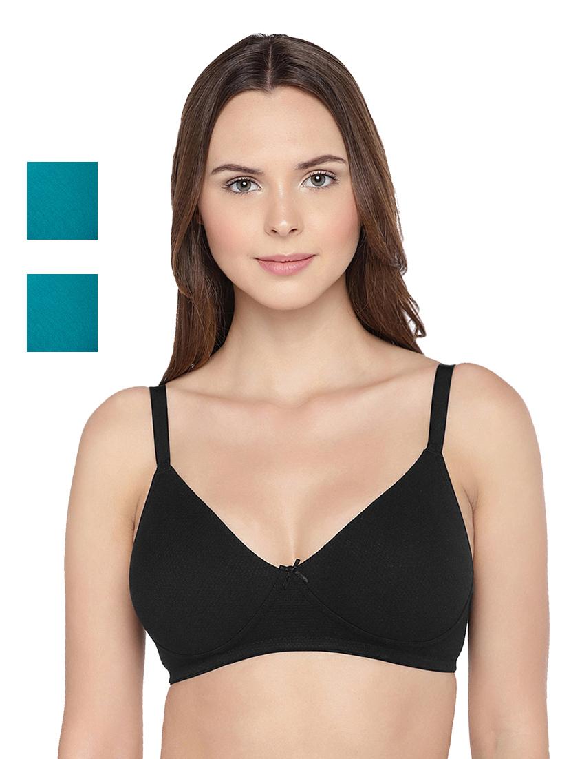 set of 3 bow patch bra - 17426062 - Zoom Image - 1