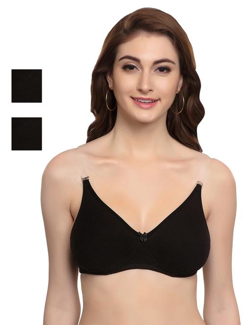 set of 3 solid bra - 17426093 - Standard Image - 1