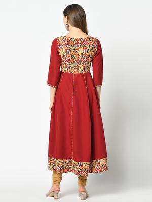 printed anarkali kurta - 17426145 - Standard Image - 3