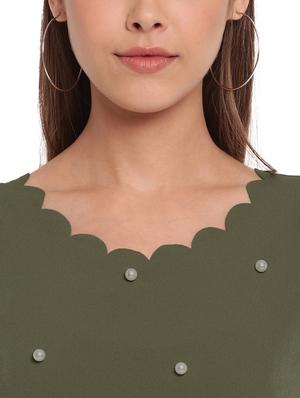scallop trim pearl embellished top - 17426507 - Standard Image - 5