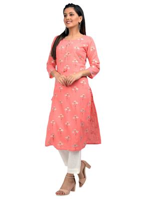 floral straight kurta - 17426551 - Standard Image - 2