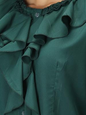 ruffle detail solid top - 17426600 - Standard Image - 5