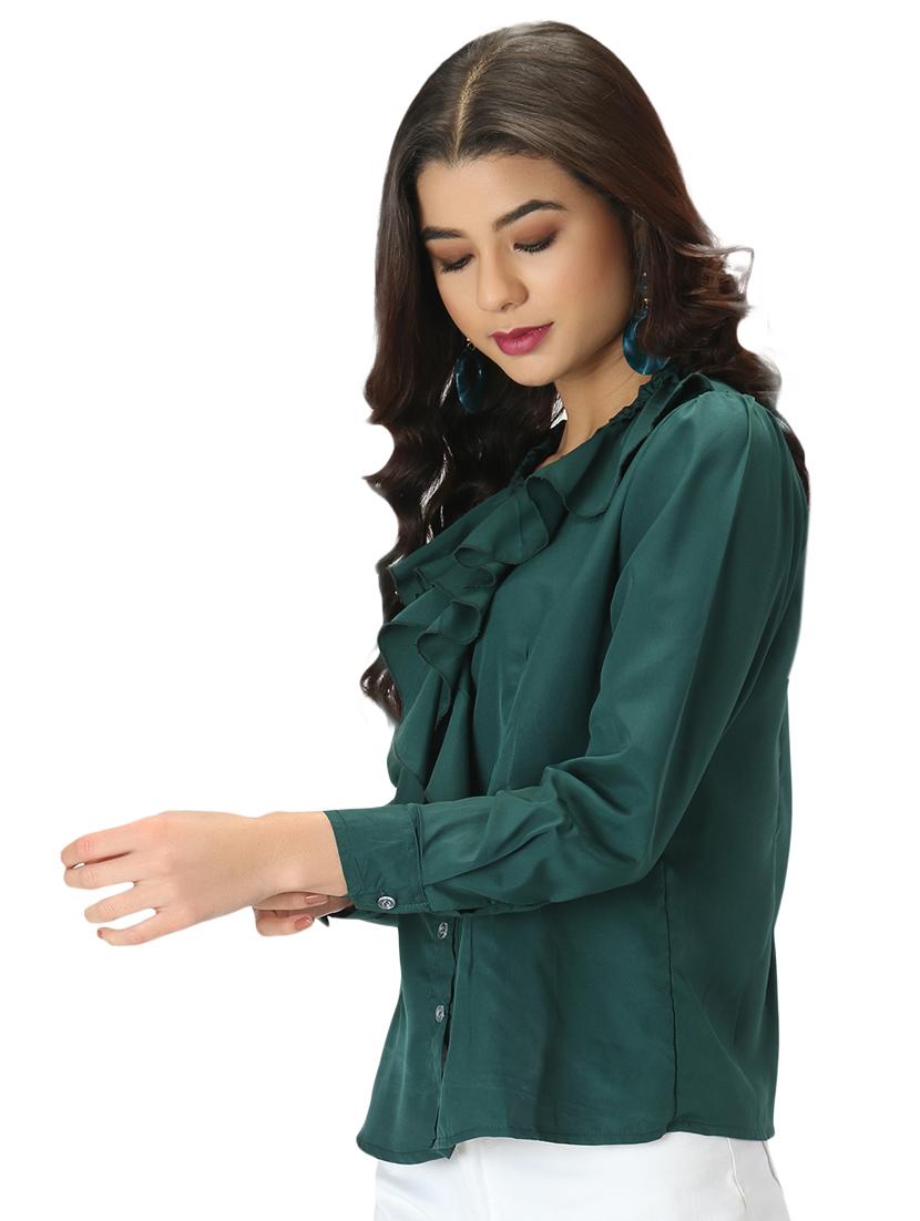 ruffle detail solid top - 17426600 - Zoom Image - 2