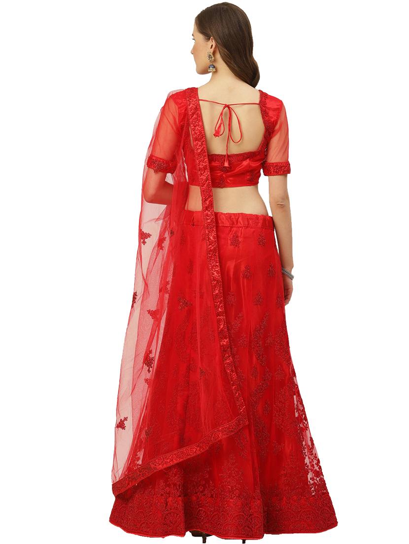 embroidered flared lehenga - 17426657 - Zoom Image - 2