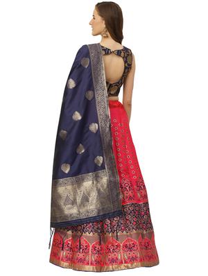 magenta flared lehenga - 17426659 - Standard Image - 2