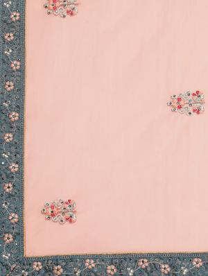 embroidered flared lehenga - 17426680 - Standard Image - 4