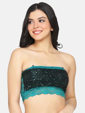 green lace tube bra - 17426694 - Standard Image - 2