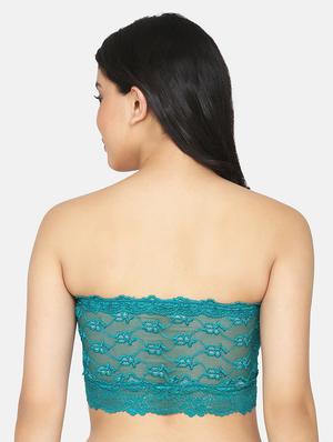 green lace tube bra - 17426694 - Standard Image - 3