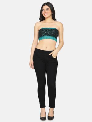 green lace tube bra - 17426694 - Standard Image - 4