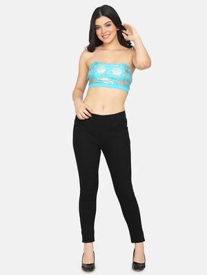 blue tussar tube bra - 17426696 - Standard Image - 4
