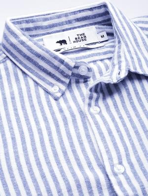 blue striped casual shirt - 17426730 - Standard Image - 6