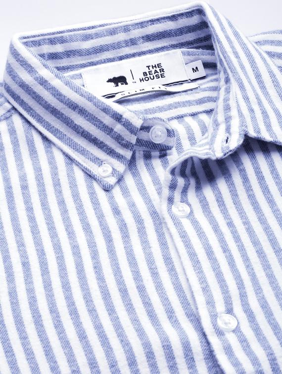 blue striped casual shirt - 17426730 - Zoom Image - 6