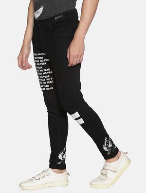 black printed denim jeans - 17426911 - Standard Image - 2