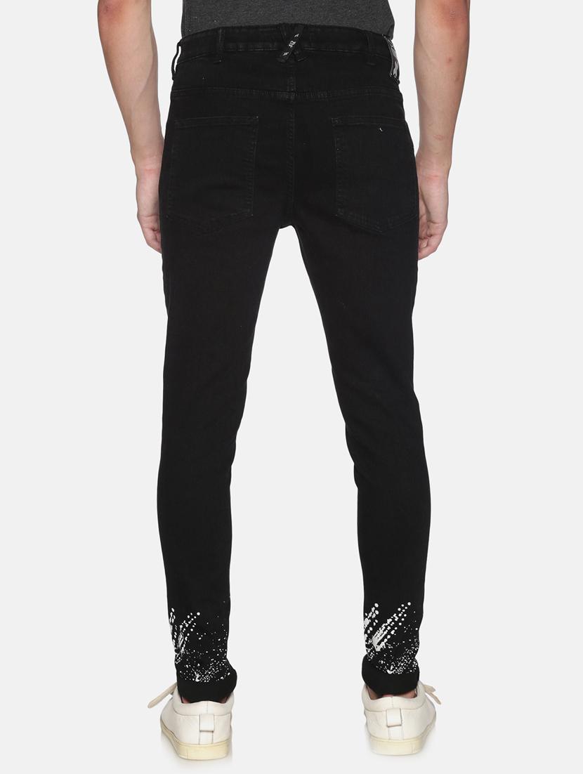black printed denim jeans - 17426911 - Zoom Image - 3