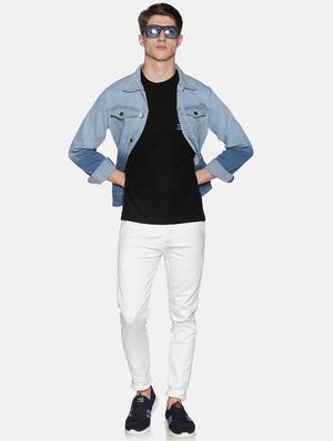 blue washed denim jacket - 17426916 - Standard Image - 4