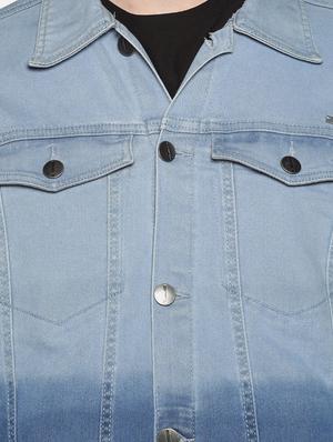 blue washed denim jacket - 17426916 - Standard Image - 5