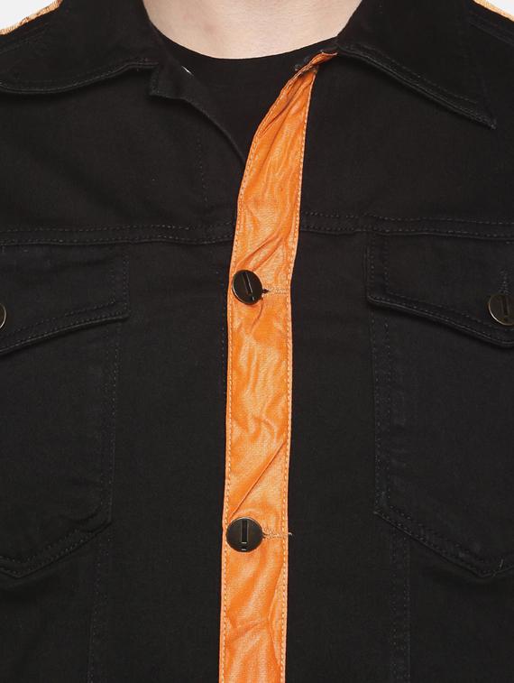 black taped denim jacket - 17426919 - Zoom Image - 5