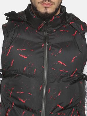 black printed quilted jacket - 17427104 - Standard Image - 6