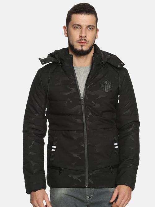 black camouflage quilted jacket - 17427108 - Standard Image - 1