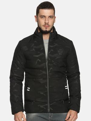black camouflage quilted jacket - 17427108 - Standard Image - 2