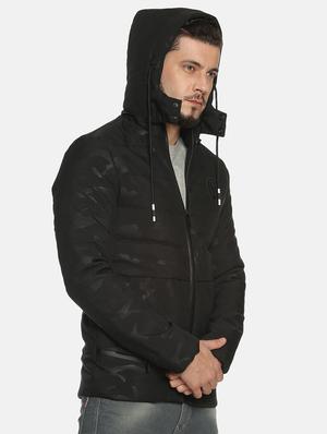 black camouflage quilted jacket - 17427108 - Standard Image - 3