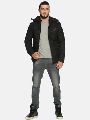 black camouflage quilted jacket - 17427108 - Standard Image - 5