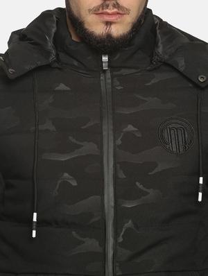 black camouflage quilted jacket - 17427108 - Standard Image - 6