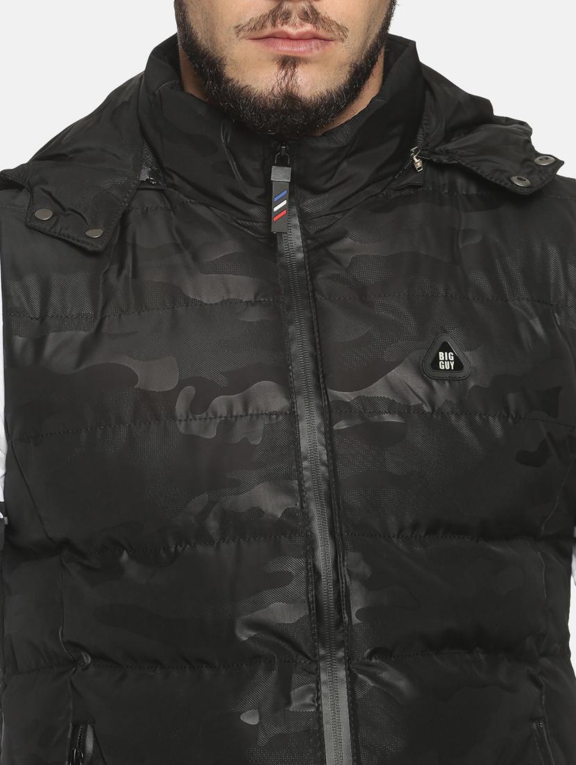 black printed quilted jacket - 17427135 - Zoom Image - 6