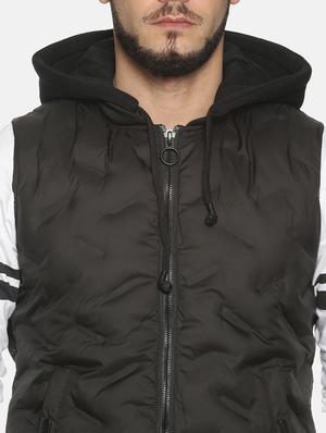 black solid quilted jacket - 17427137 - Standard Image - 6