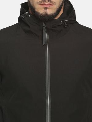 black solid casual jacket - 17427141 - Standard Image - 5