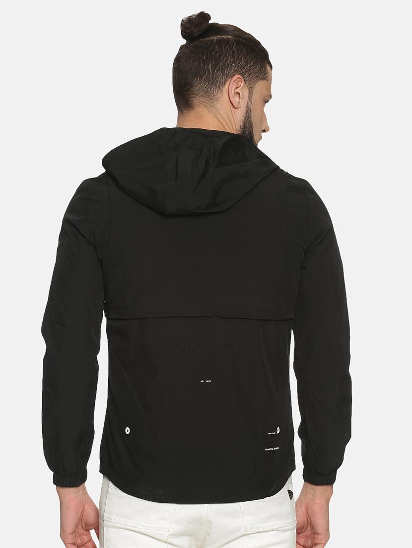 black solid casual jacket - 17427141 - Zoom Image - 3