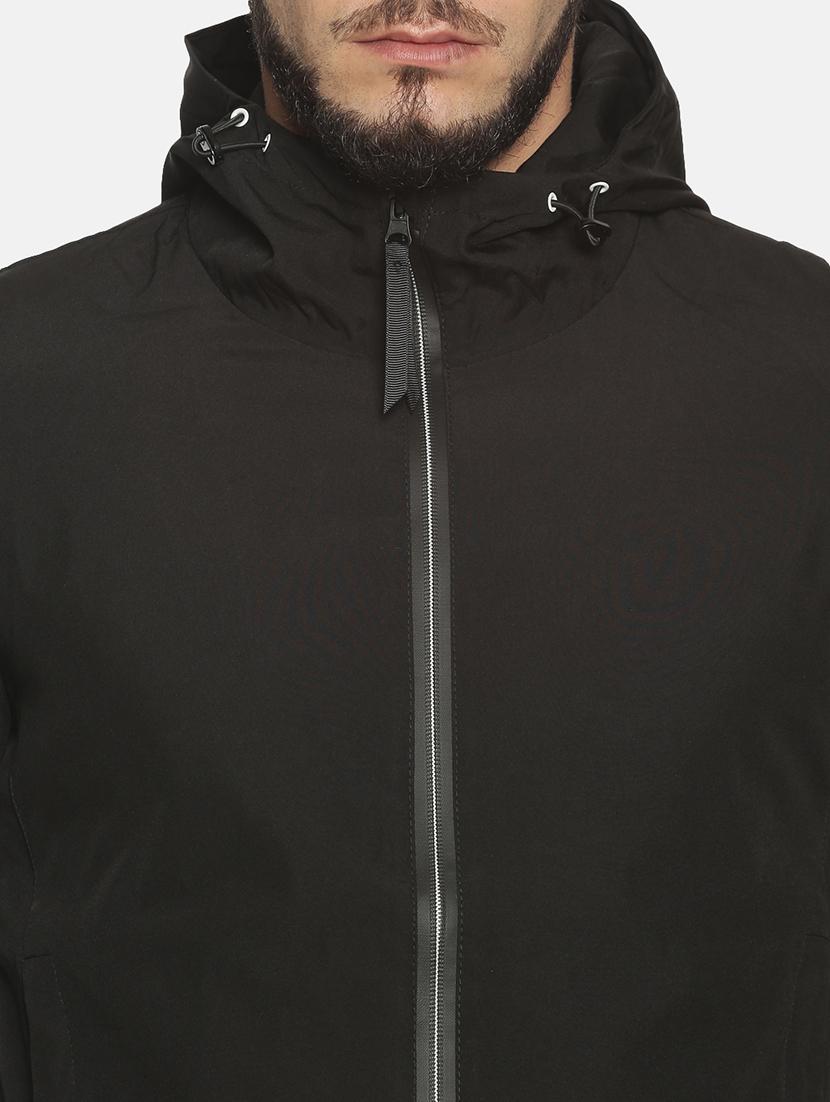 black solid casual jacket - 17427141 - Zoom Image - 5