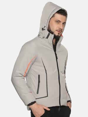 grey taped casual jacket - 17427183 - Standard Image - 3