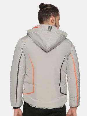 grey taped casual jacket - 17427183 - Standard Image - 4