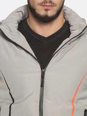 grey taped casual jacket - 17427183 - Standard Image - 6