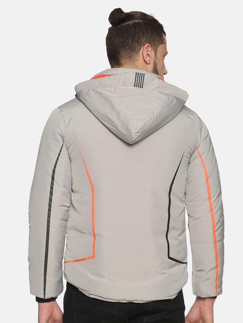 grey taped casual jacket - 17427183 - Zoom Image - 4