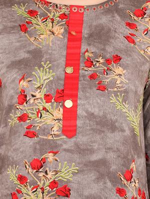 floral straight kurta - 17427767 - Standard Image - 4