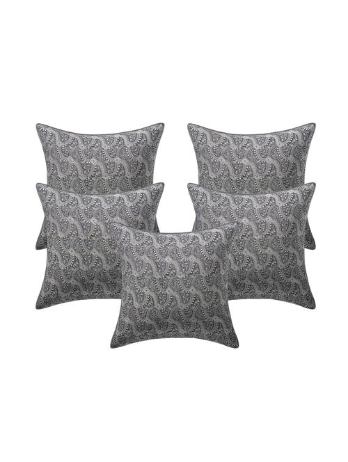 jacquard rayon assorted cushion cover (set of 5) - 17427856 - Standard Image - 1