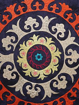 tissue rayon embroidery assorted cushion cover (set of 5) - 17427895 - Standard Image - 4
