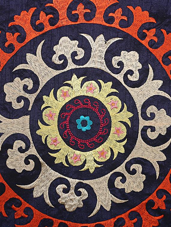 tissue rayon embroidery assorted cushion cover (set of 5) - 17427895 - Zoom Image - 4