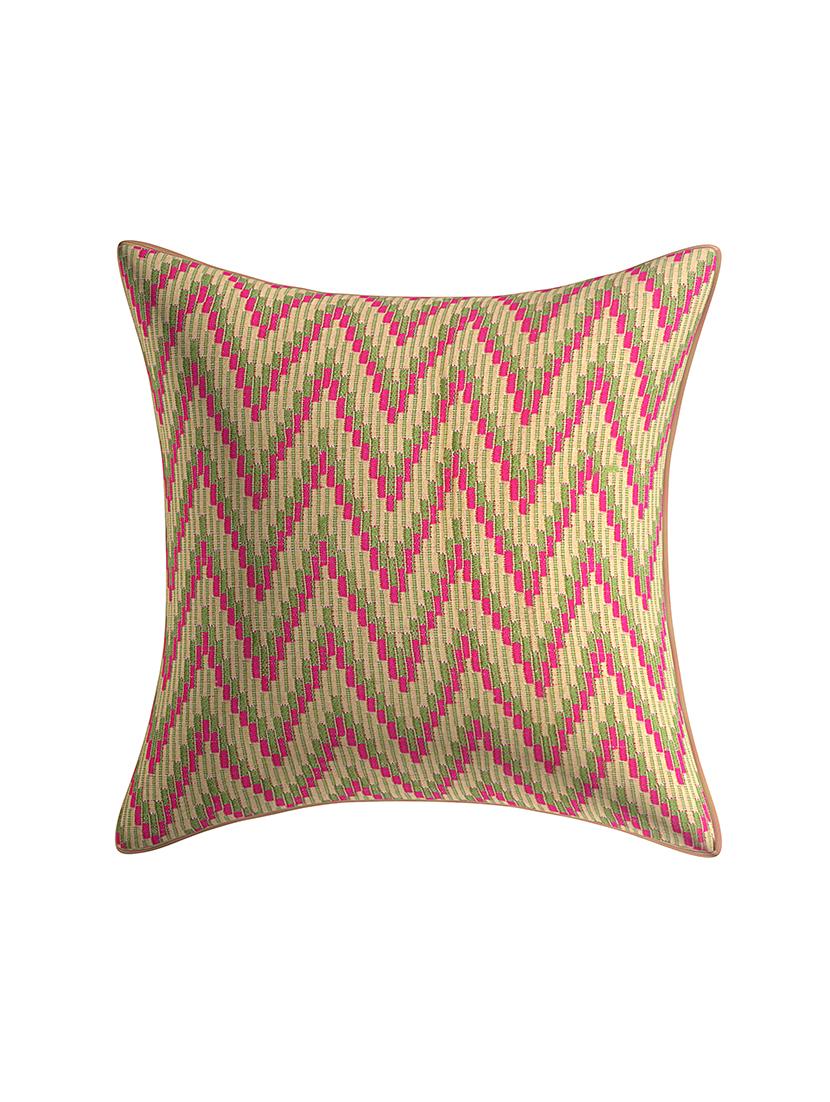 jacquard rayon assorted cushion cover (set of 5) - 17427899 - Zoom Image - 2